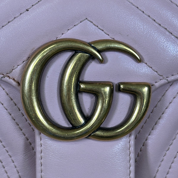 Gucci Double G Marmont Shoulder Bag Small - Pink