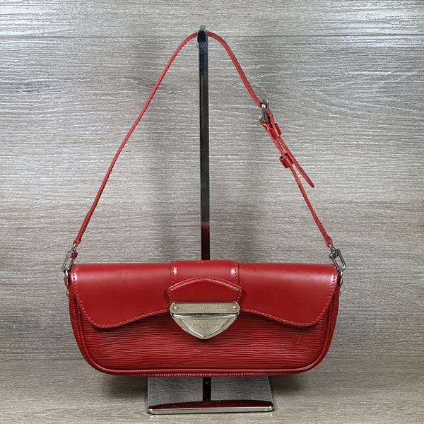 Louis Vuitton Epi Red 2009 Montaigne Shoulder Bag