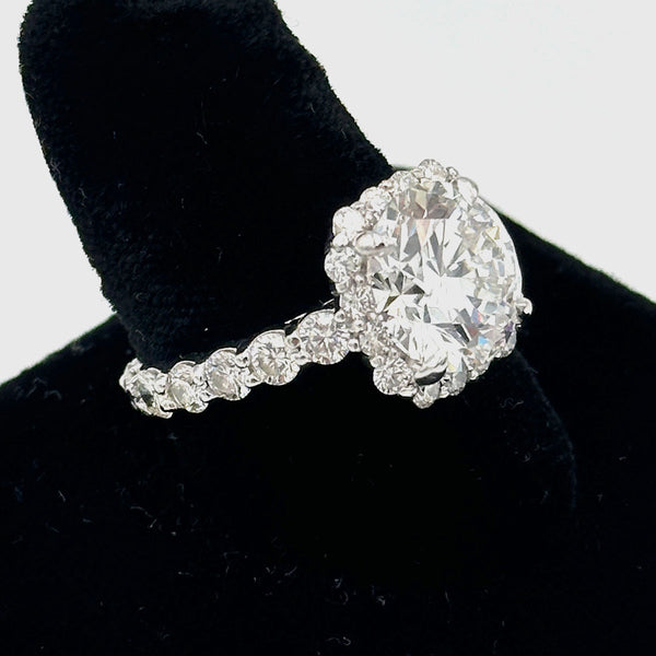Platinum 4.62ct (Lab Grown) Diamond Engagement Ring