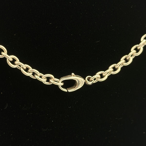 Gucci Wood Cross Pendant on Sterling Silver Chain - Chicago Pawners & Jewelers