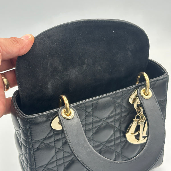 Dior My ABCDior Bag Cannage Lambskin Small - Black