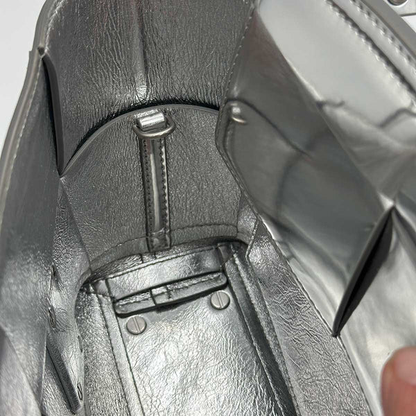 Bottega Veneta Mini Arco Tote Bag - Metallic Silver