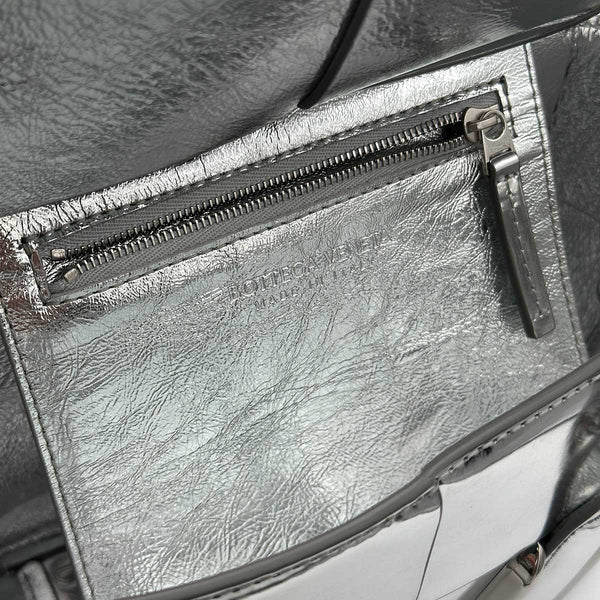 Bottega Veneta Mini Arco Tote Bag - Metallic Silver