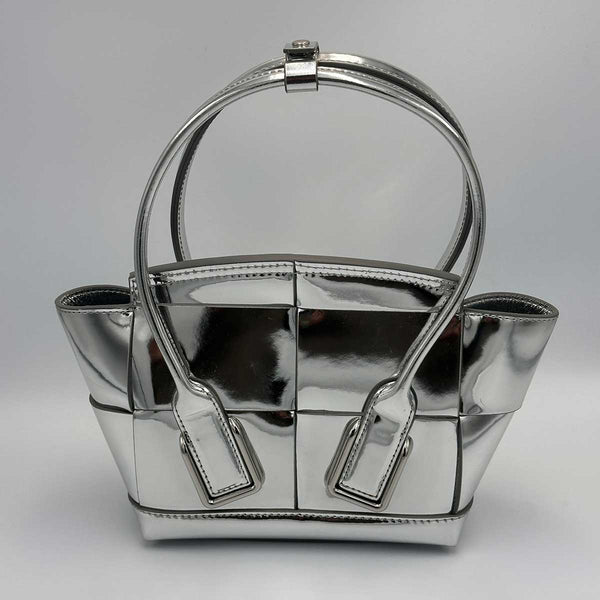 Bottega Veneta Mini Arco Tote Bag - Metallic Silver