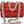 Bottega Veneta Nail Polish Red Woven Leather Maxi Weave Padded Cassette Chain Bag