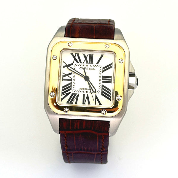 Cartier Santos XL 100 SS/18K