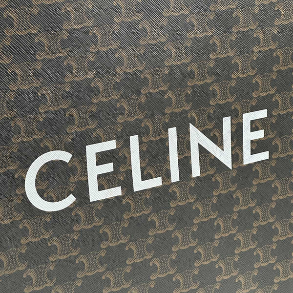 Celine Vertical Cabas Tote Triomphe Coated Canvas - Small