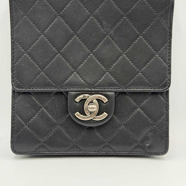 Chanel Chic Pearls Flap Bag - Quilted Black Leather - Silver Hardware