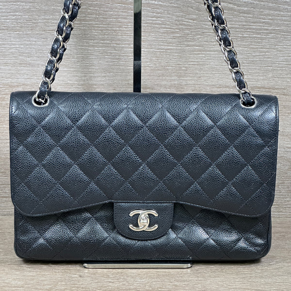 Chanel Jumbo Classic Caviar Flap bag - Chicago Pawners & Jewelers