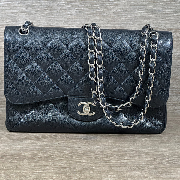 Chanel Jumbo Classic Caviar Flap bag - Chicago Pawners & Jewelers