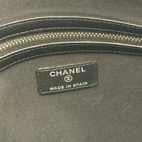 Chanel Medium Chevron Caviar Mademoiselle O-Case Clutch - Black