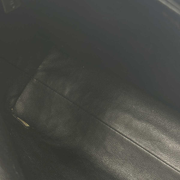 Chanel Patent Leather Tote with Shoulder Strap - Black Leather