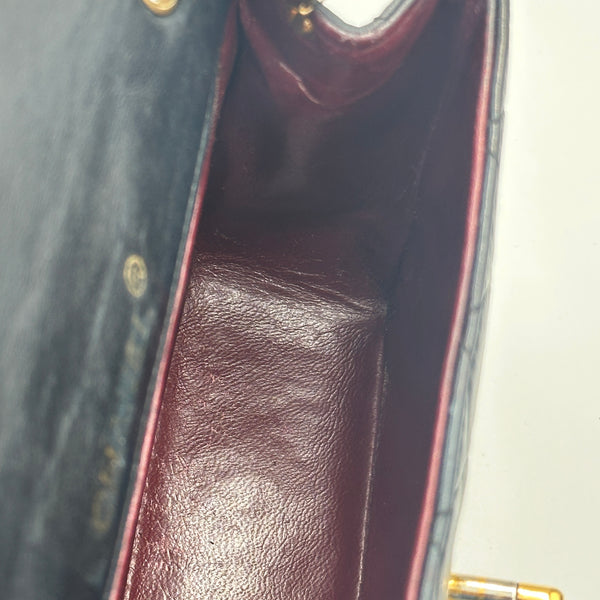 Chanel Quilted Mini Sqaure Flap Bag - Black
