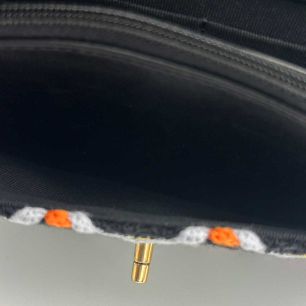 Chanel Rainbow Roped Multicolor Tweed Pearl Crush Wallet on Chain