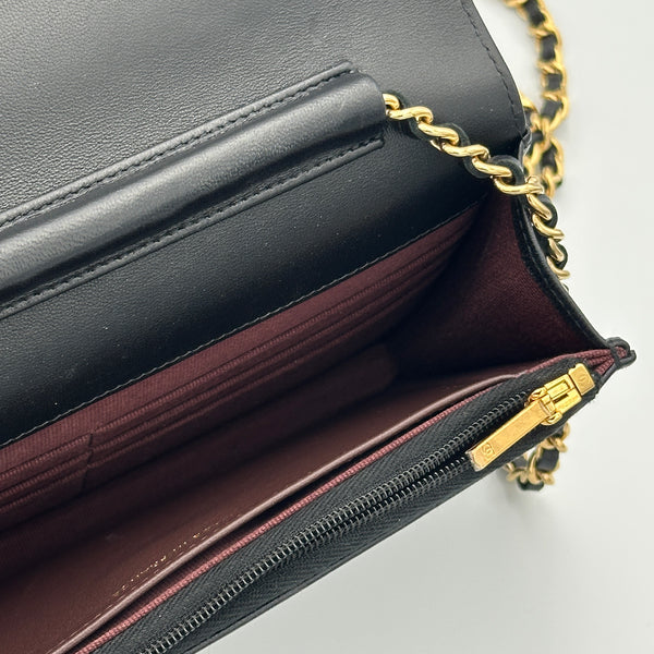 Chanel Wallet on Chain, Quilted Lambskin - Black