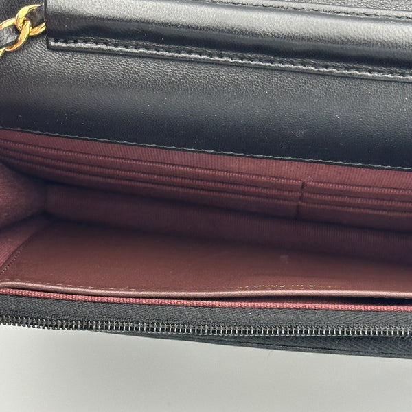 Chanel Wallet on Chain, Quilted Lambskin - Black