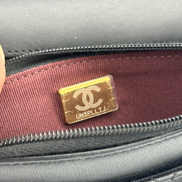 Chanel Wallet on Chain, Quilted Lambskin - Black