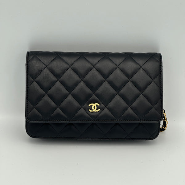 Chanel Wallet on Chain, Quilted Lambskin - Black