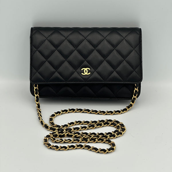 Chanel Wallet on Chain, Quilted Lambskin - Black