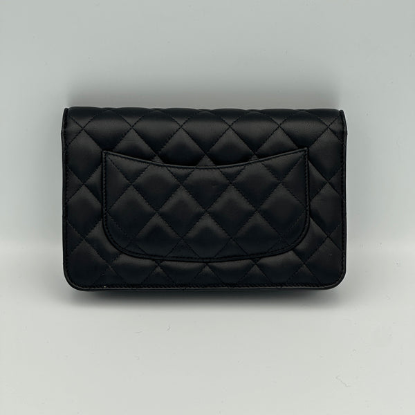 Chanel Wallet on Chain, Quilted Lambskin - Black