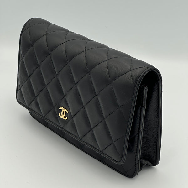Chanel Wallet on Chain, Quilted Lambskin - Black