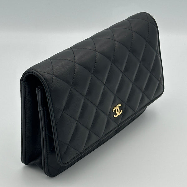 Chanel Wallet on Chain, Quilted Lambskin - Black