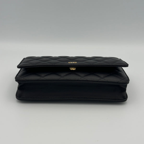 Chanel Wallet on Chain, Quilted Lambskin - Black