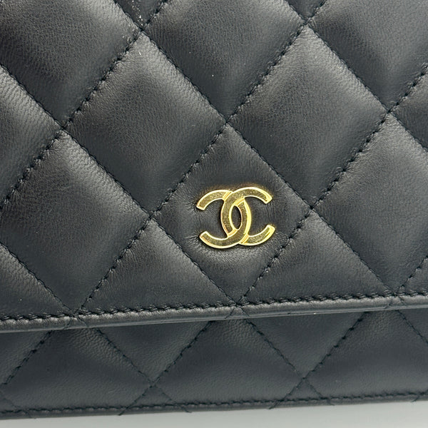 Chanel Wallet on Chain, Quilted Lambskin - Black