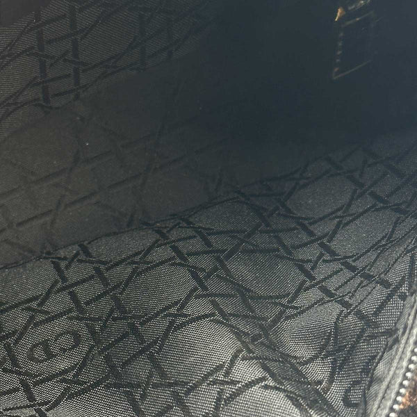 Christian Dior Lady Dior Leopard Velvet Cannage Handbag
