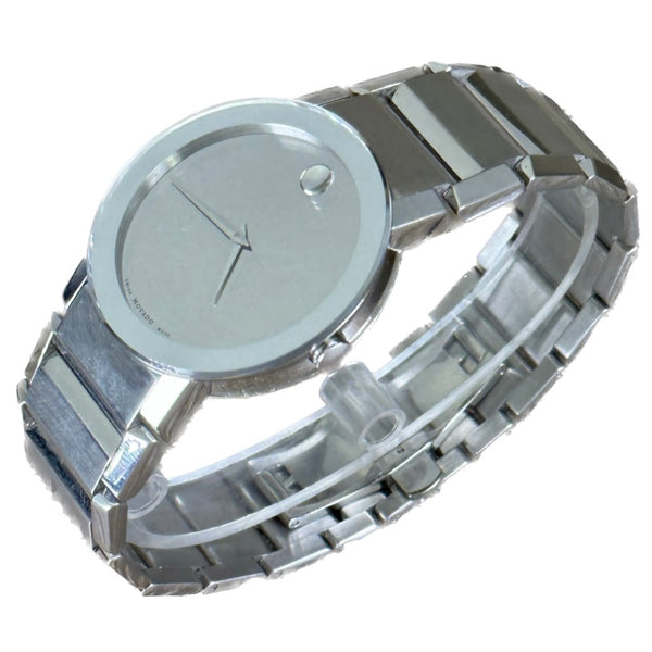 Movado Saphire Men's Watch - Mirror Museum Dial, Stainless Steel - Chicago Pawners & Jewelers