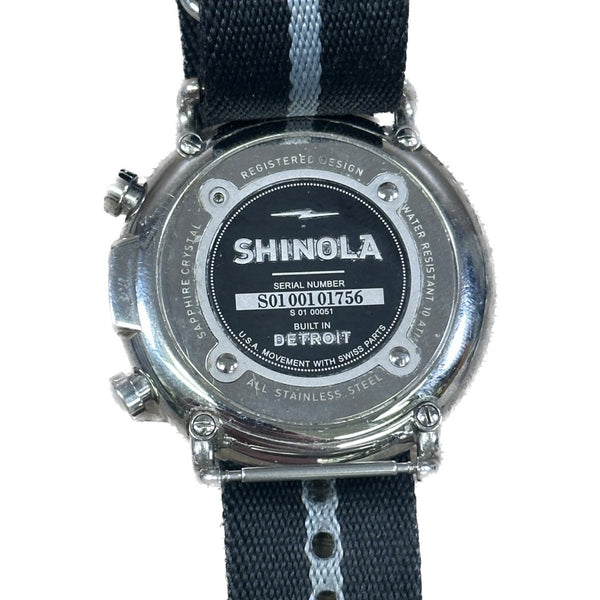 Shinola Runwell 2 Eye Chrono - Black Dial - Nato Strap