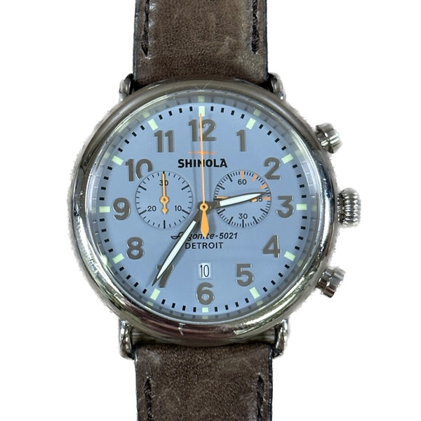 Shinola Runwell 2 Eye Chrono 47mm - Slate Blue - Chicago Pawners & Jewelers