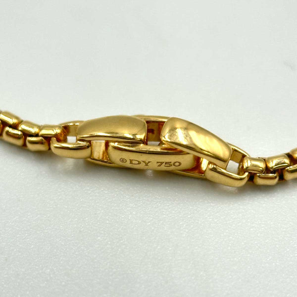 David Yurman 18k Yellow Gold Bracelet 2.4mm Medium