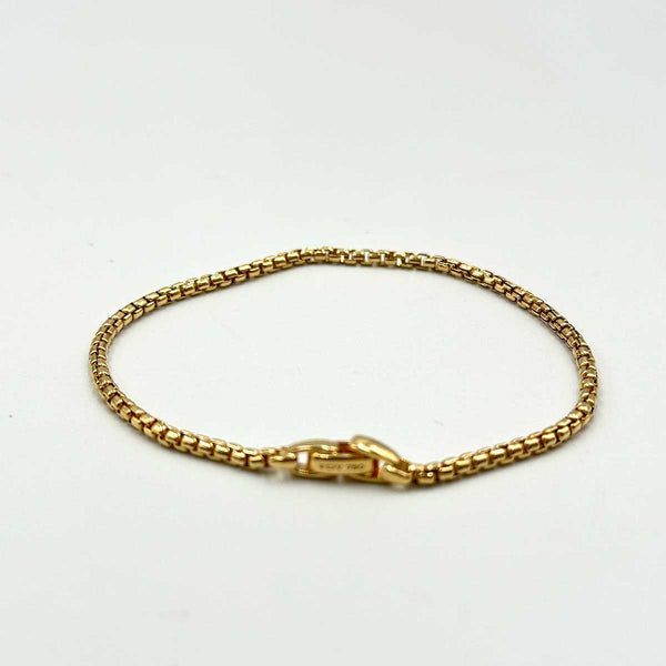 David Yurman 18k Yellow Gold Bracelet 2.4mm Medium