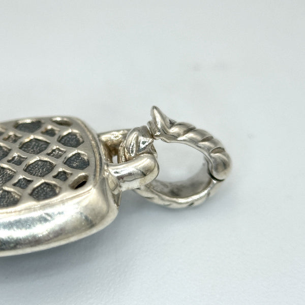 David Yurman Albion Pendant - Sterling Silver with Black Onyx and Diamonds
