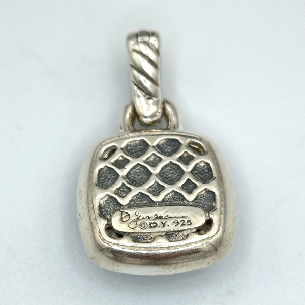 David Yurman Albion Pendant - Sterling Silver with Black Onyx and Diamonds