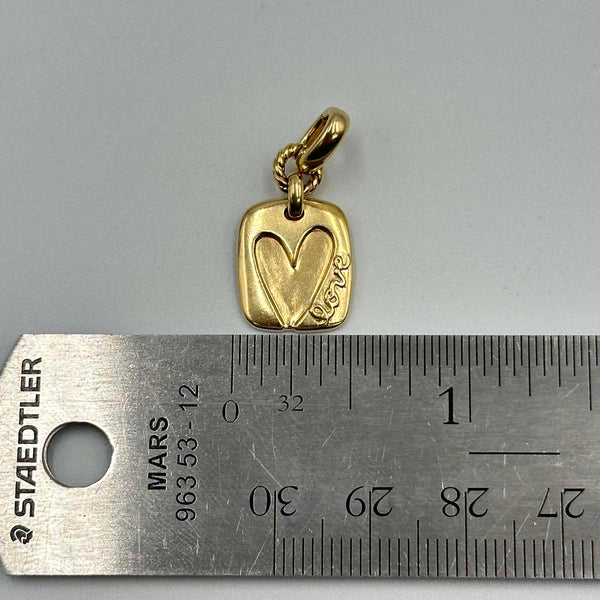 David Yurman SY Heart Amulet in 18k Yellow Gold