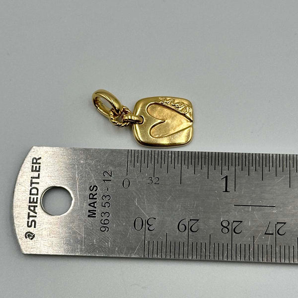 David Yurman SY Heart Amulet in 18k Yellow Gold