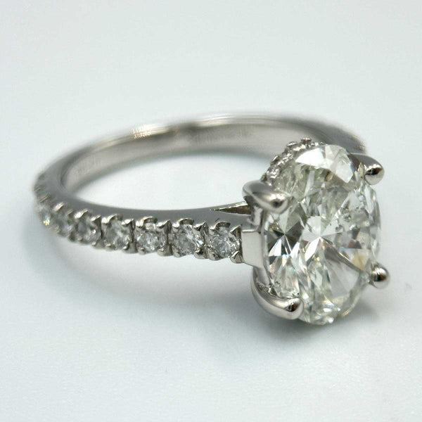 Platinum 2.95ct Diamond Engagement Ring