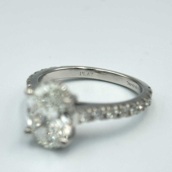 Platinum 2.95ct Diamond Engagement Ring