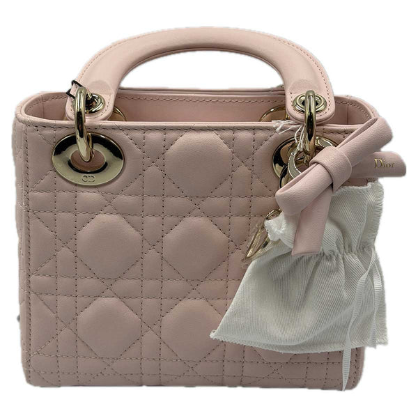 Dior Mini Lady Dior Bag Powder Pink Cannage Lambskin