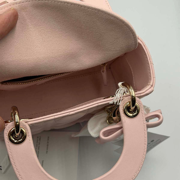 Dior Mini Lady Dior Bag Powder Pink Cannage Lambskin