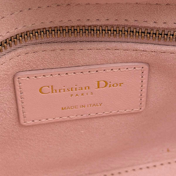 Dior Mini Lady Dior Bag Powder Pink Cannage Lambskin
