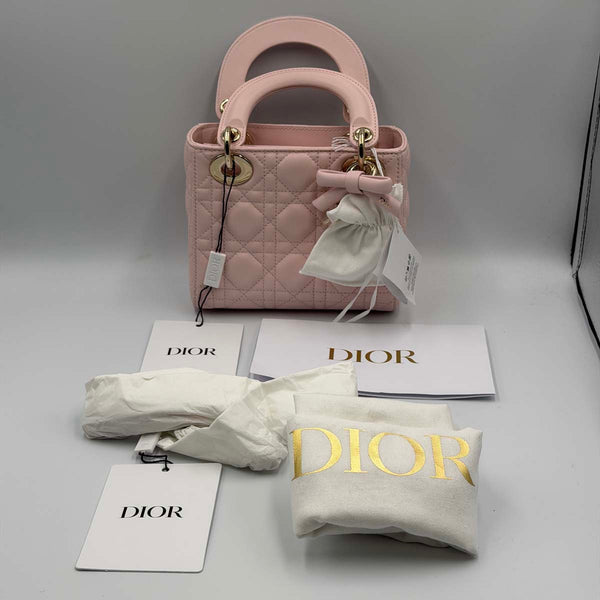 Dior Mini Lady Dior Bag Powder Pink Cannage Lambskin