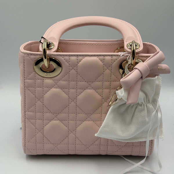Dior Mini Lady Dior Bag Powder Pink Cannage Lambskin