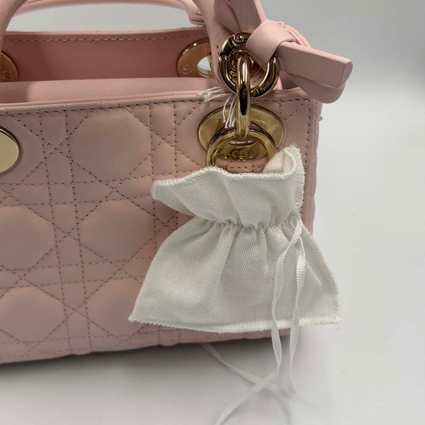 Dior Mini Lady Dior Bag Powder Pink Cannage Lambskin