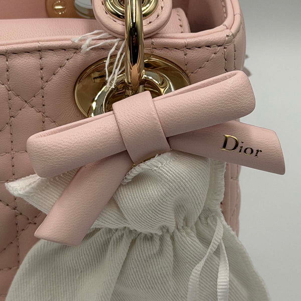 Dior Mini Lady Dior Bag Powder Pink Cannage Lambskin