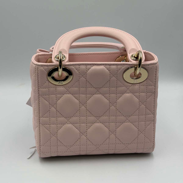 Dior Mini Lady Dior Bag Powder Pink Cannage Lambskin