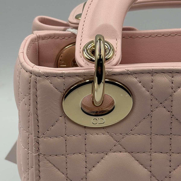 Dior Mini Lady Dior Bag Powder Pink Cannage Lambskin