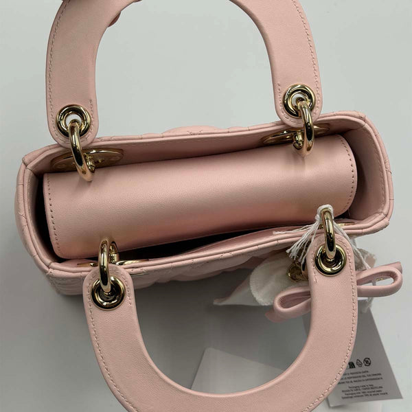 Dior Mini Lady Dior Bag Powder Pink Cannage Lambskin